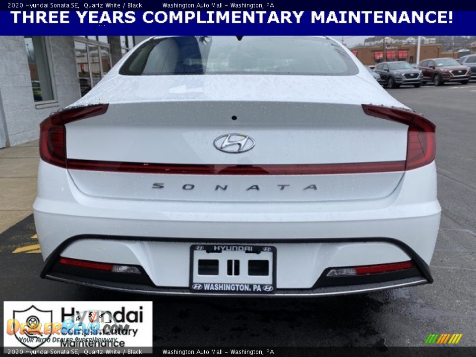 2020 Hyundai Sonata SE Quartz White / Black Photo #4