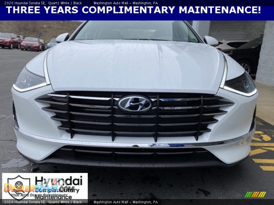 2020 Hyundai Sonata SE Quartz White / Black Photo #7