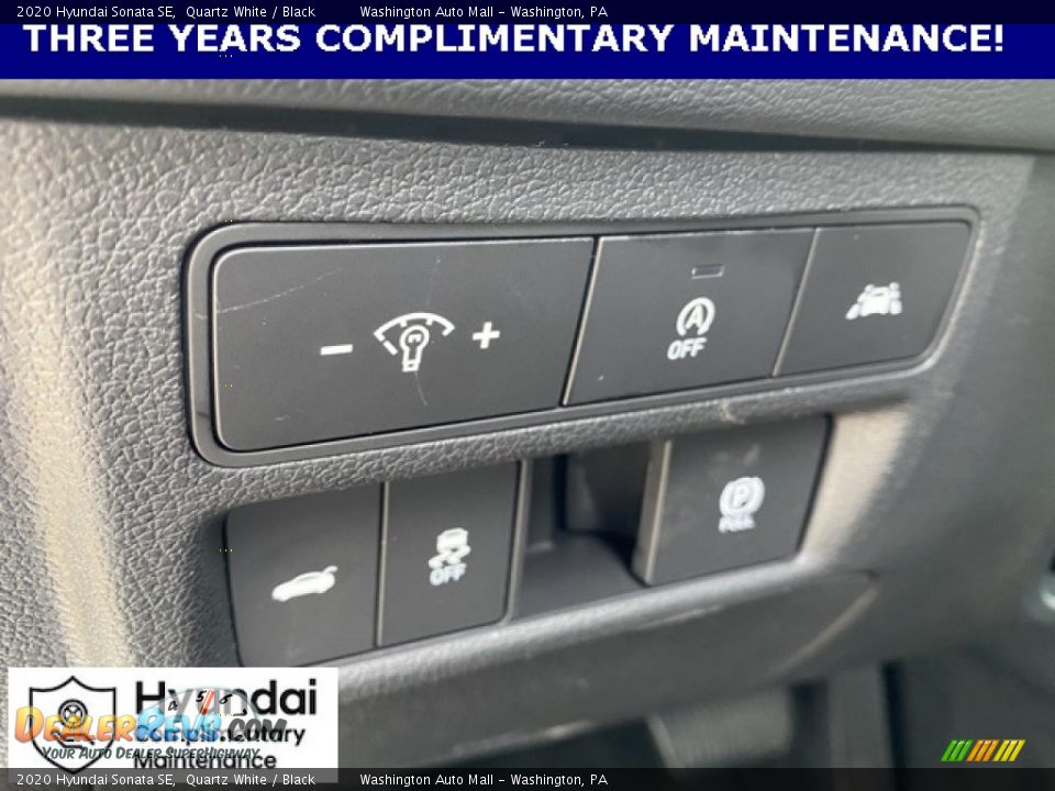 2020 Hyundai Sonata SE Quartz White / Black Photo #9