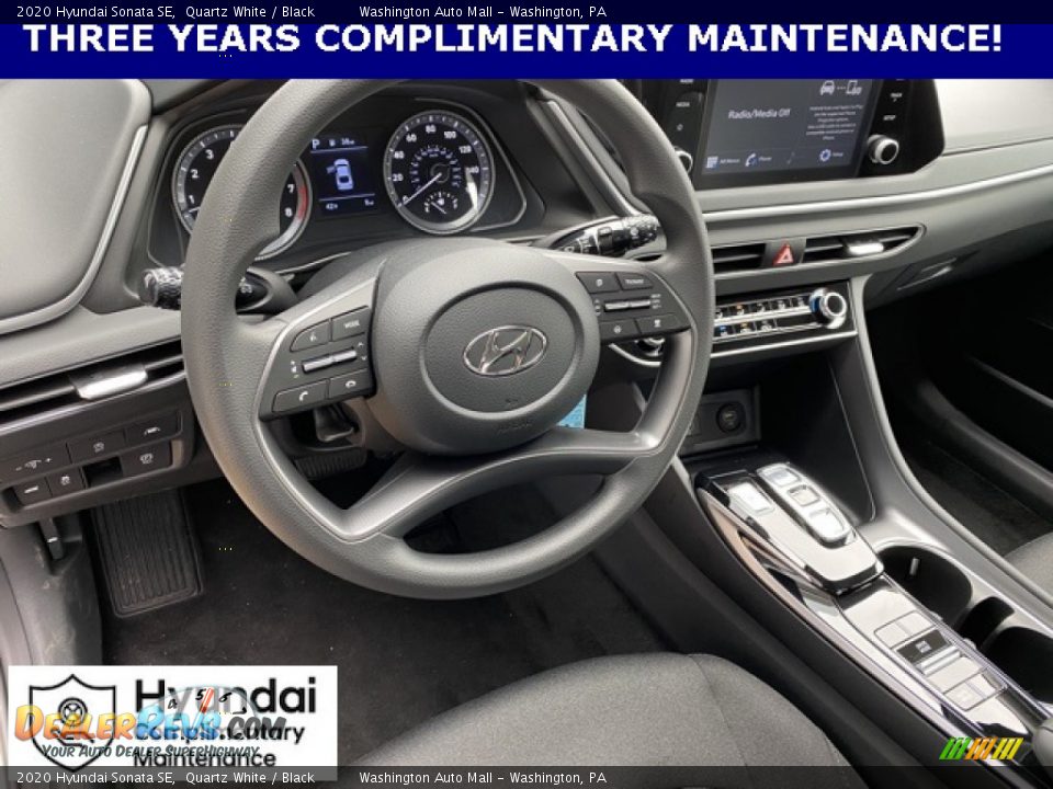 2020 Hyundai Sonata SE Quartz White / Black Photo #10
