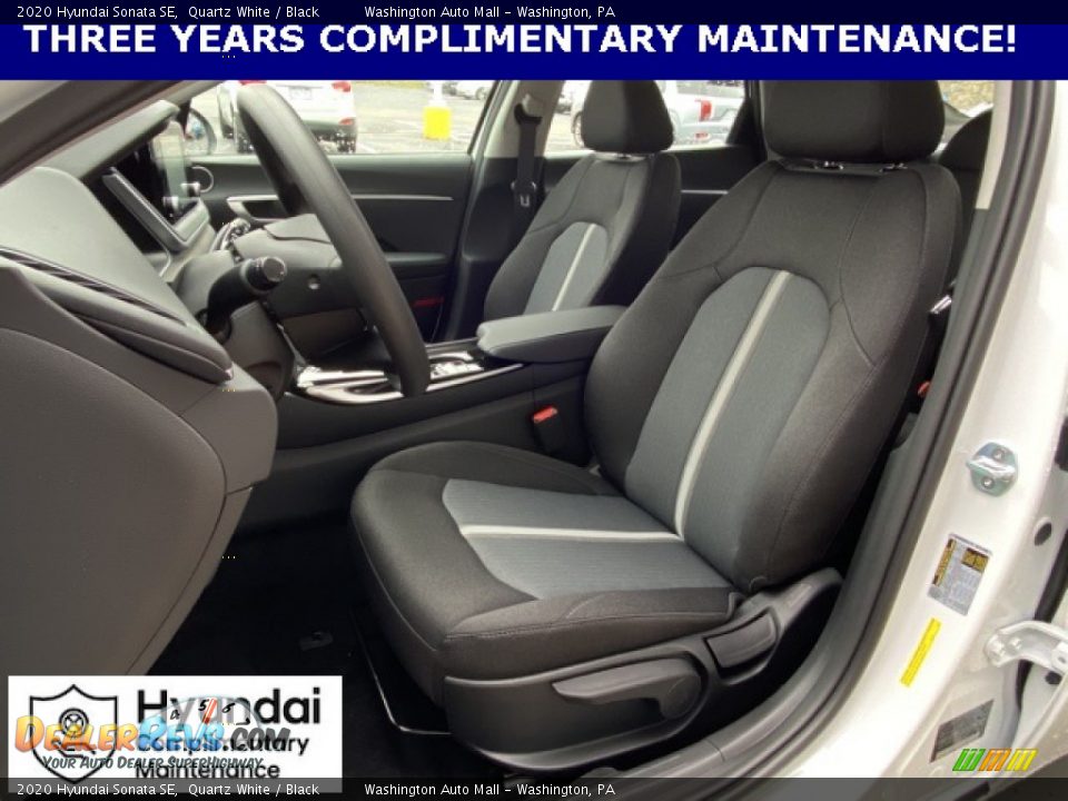 2020 Hyundai Sonata SE Quartz White / Black Photo #11