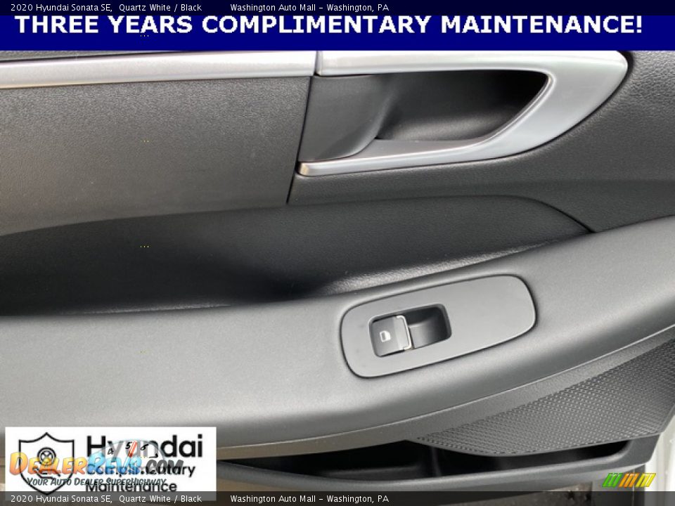 2020 Hyundai Sonata SE Quartz White / Black Photo #13