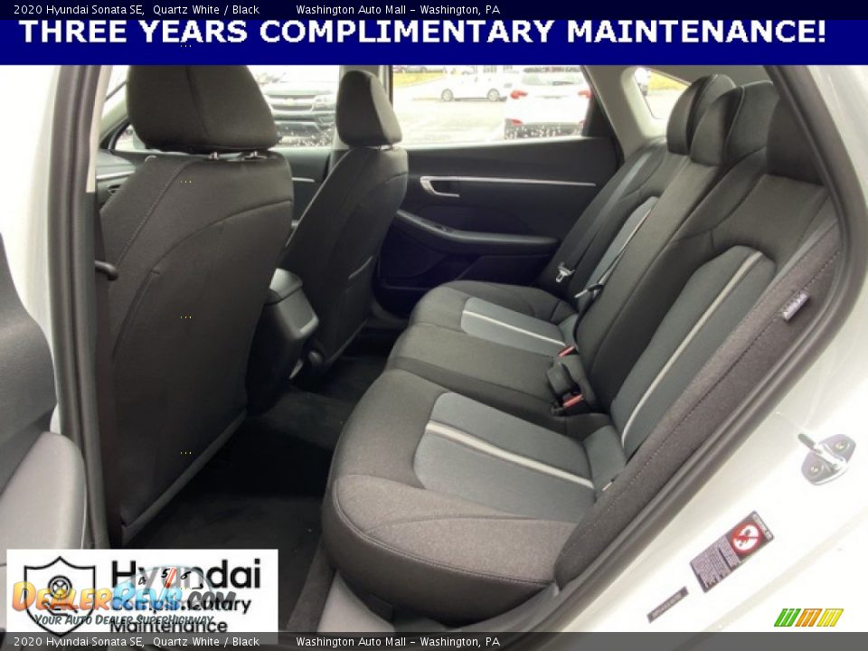 2020 Hyundai Sonata SE Quartz White / Black Photo #14