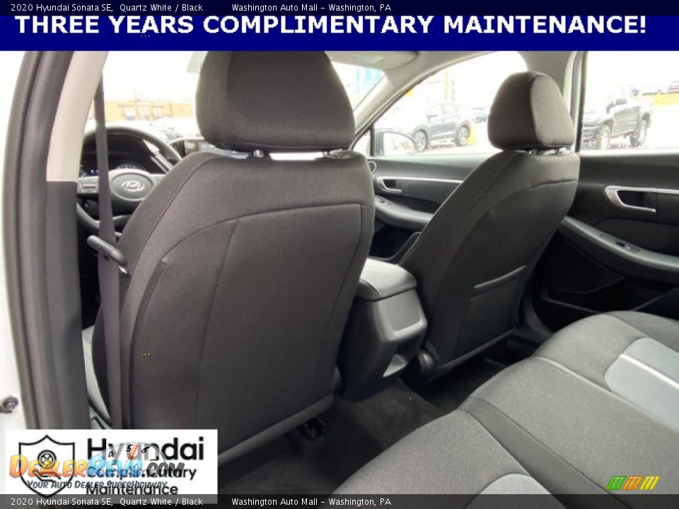 2020 Hyundai Sonata SE Quartz White / Black Photo #15