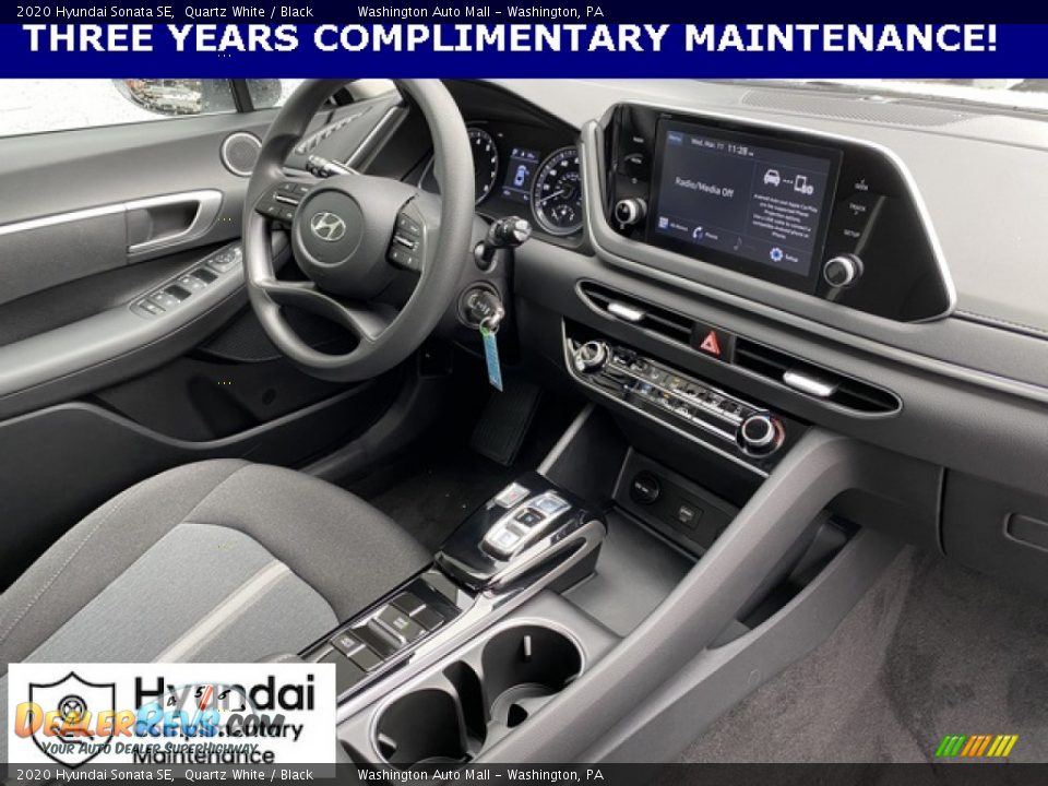 2020 Hyundai Sonata SE Quartz White / Black Photo #18