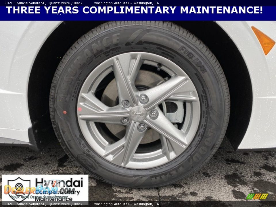 2020 Hyundai Sonata SE Quartz White / Black Photo #19