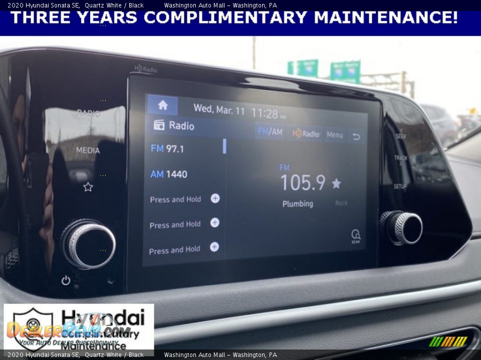 2020 Hyundai Sonata SE Quartz White / Black Photo #22