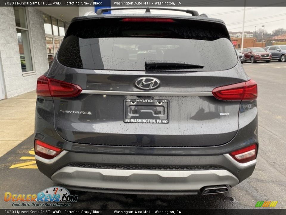 2020 Hyundai Santa Fe SEL AWD Portofino Gray / Black Photo #4