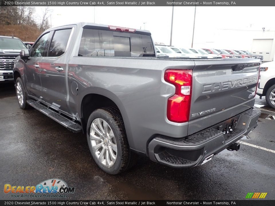 2020 Chevrolet Silverado 1500 High Country Crew Cab 4x4 Satin Steel Metallic / Jet Black Photo #3