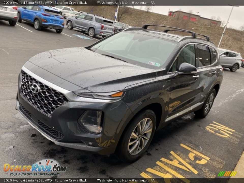 2020 Hyundai Santa Fe SEL AWD Portofino Gray / Black Photo #6