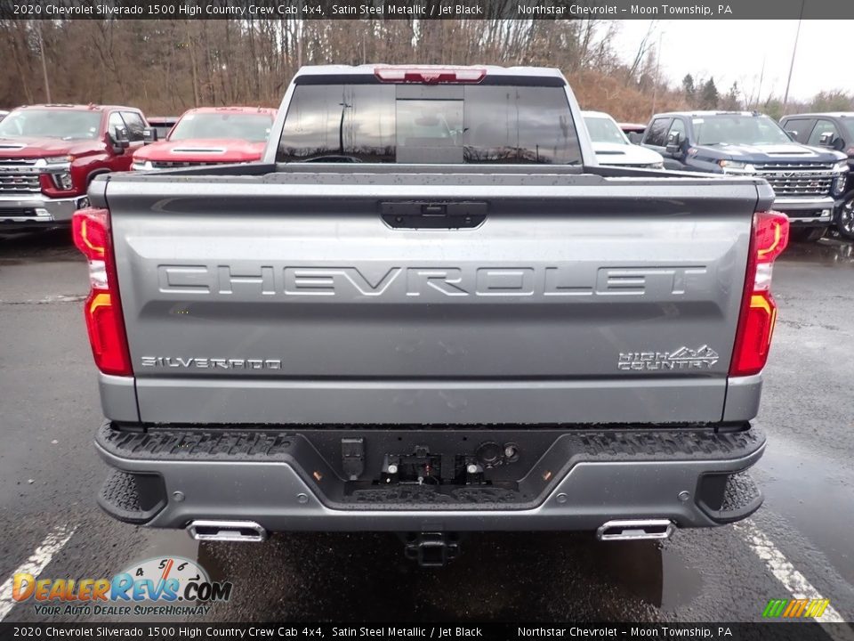 2020 Chevrolet Silverado 1500 High Country Crew Cab 4x4 Satin Steel Metallic / Jet Black Photo #4