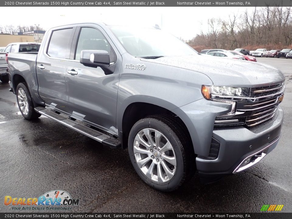 2020 Chevrolet Silverado 1500 High Country Crew Cab 4x4 Satin Steel Metallic / Jet Black Photo #7