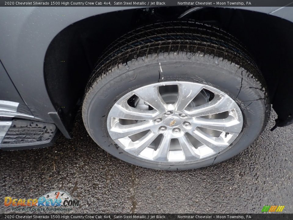 2020 Chevrolet Silverado 1500 High Country Crew Cab 4x4 Satin Steel Metallic / Jet Black Photo #8