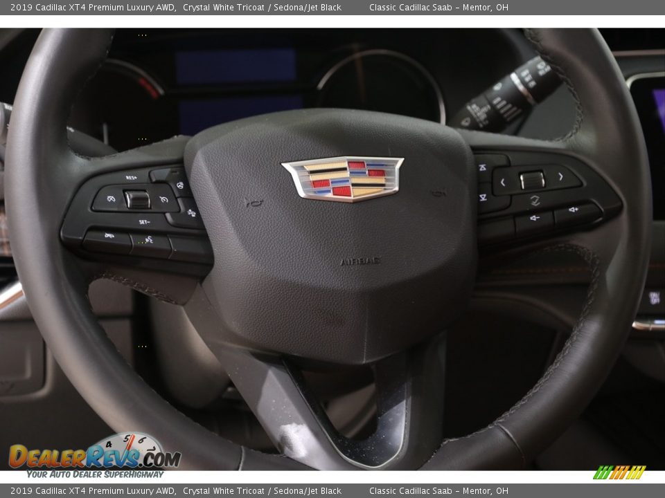 2019 Cadillac XT4 Premium Luxury AWD Steering Wheel Photo #7
