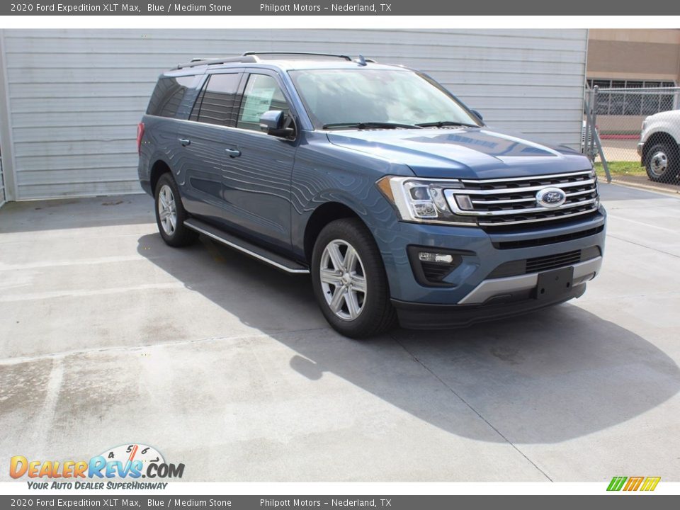 2020 Ford Expedition XLT Max Blue / Medium Stone Photo #2