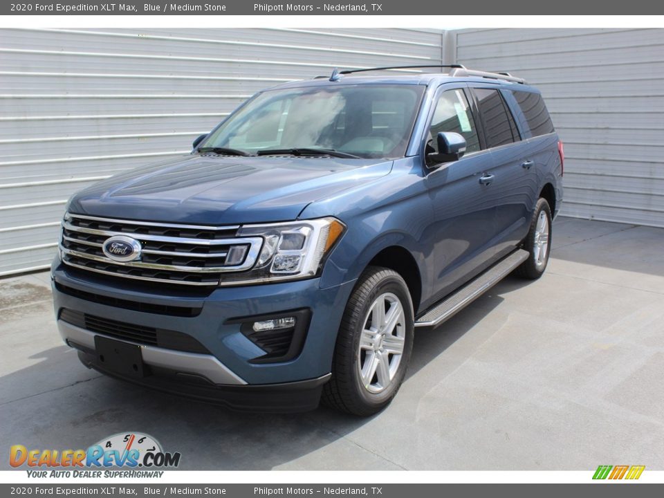 2020 Ford Expedition XLT Max Blue / Medium Stone Photo #4