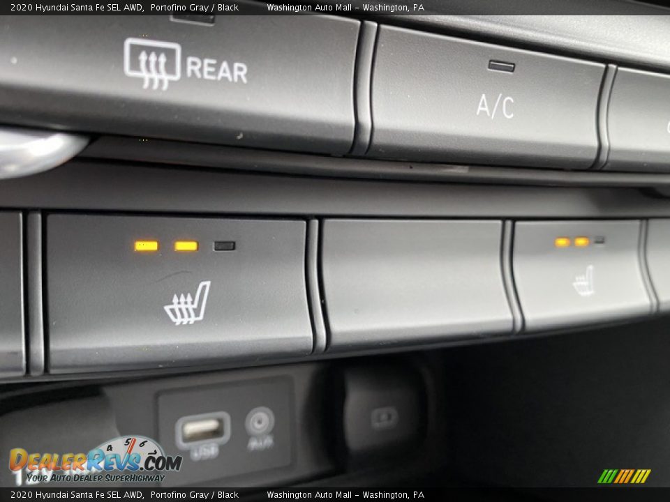 2020 Hyundai Santa Fe SEL AWD Portofino Gray / Black Photo #26