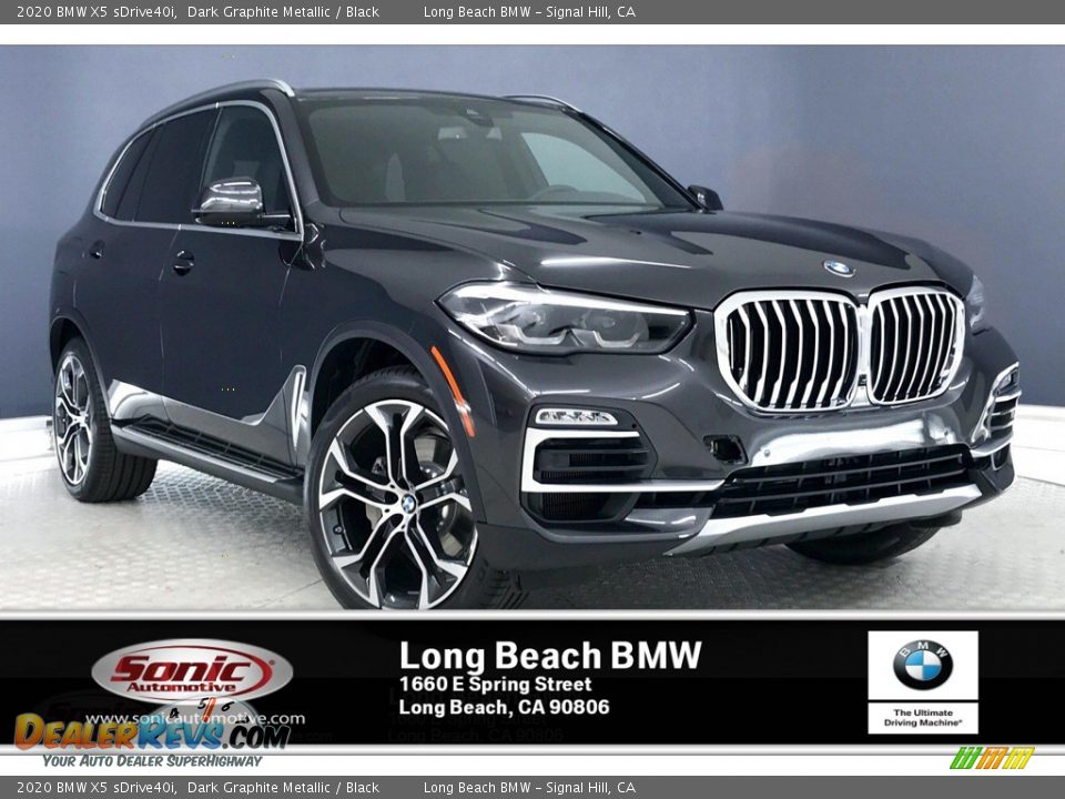 2020 BMW X5 sDrive40i Dark Graphite Metallic / Black Photo #1