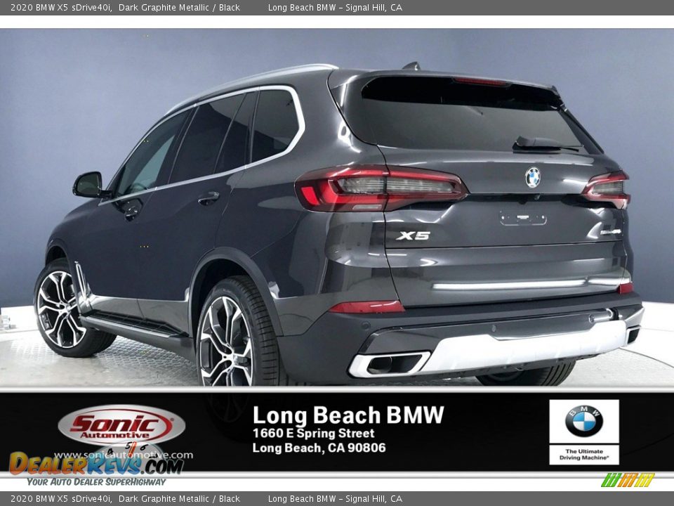 2020 BMW X5 sDrive40i Dark Graphite Metallic / Black Photo #2