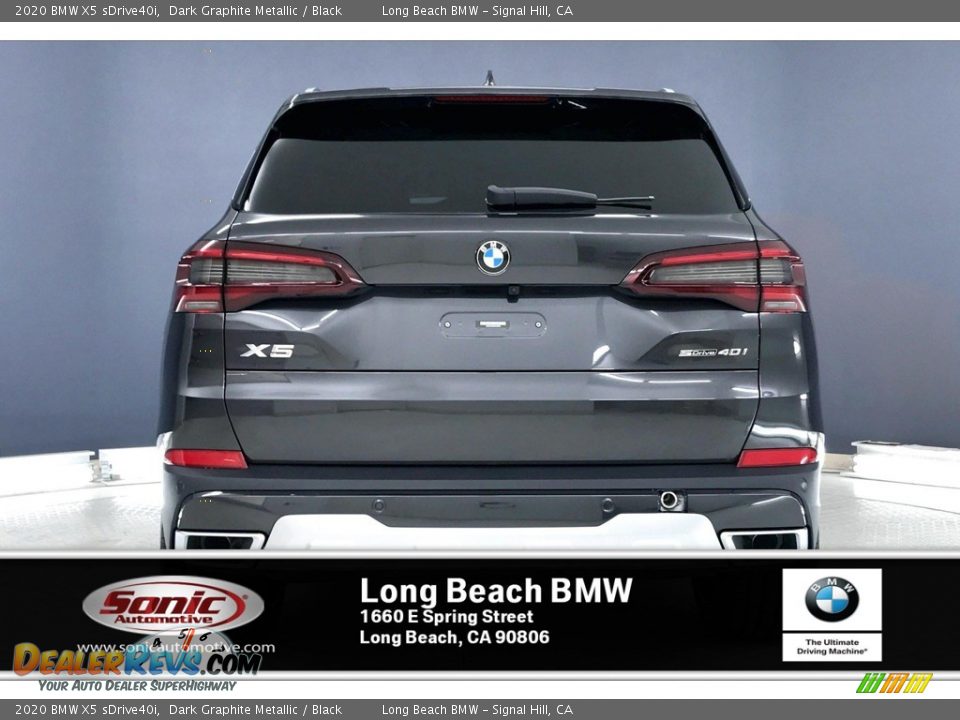 2020 BMW X5 sDrive40i Dark Graphite Metallic / Black Photo #3