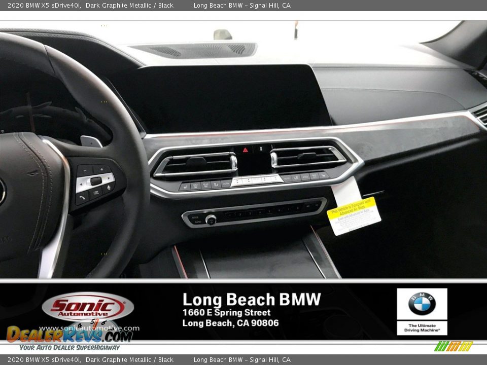 2020 BMW X5 sDrive40i Dark Graphite Metallic / Black Photo #5