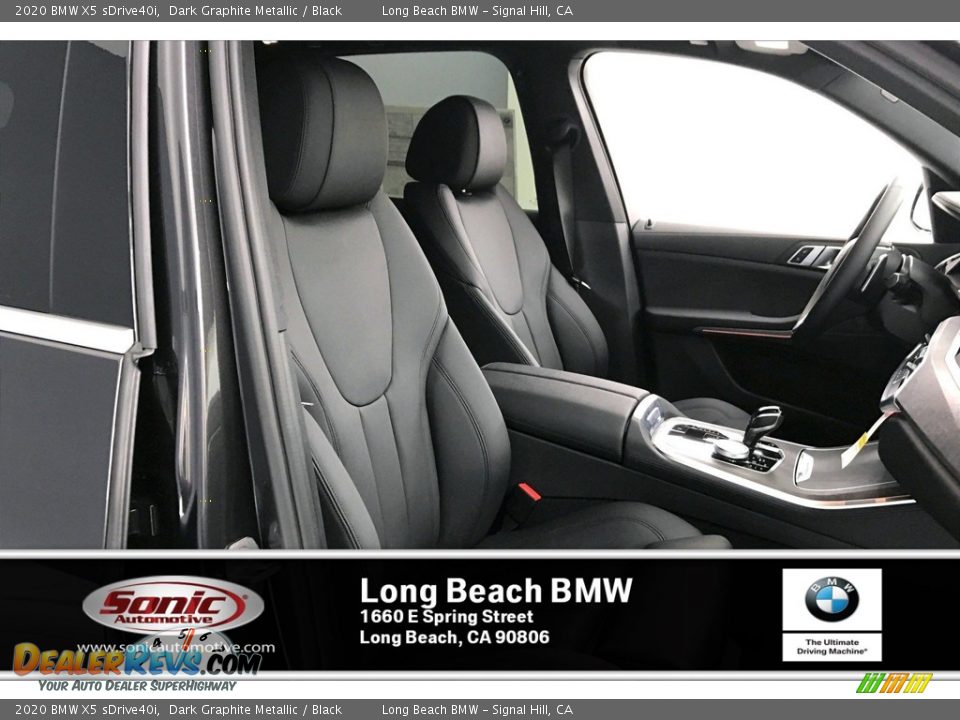 2020 BMW X5 sDrive40i Dark Graphite Metallic / Black Photo #7