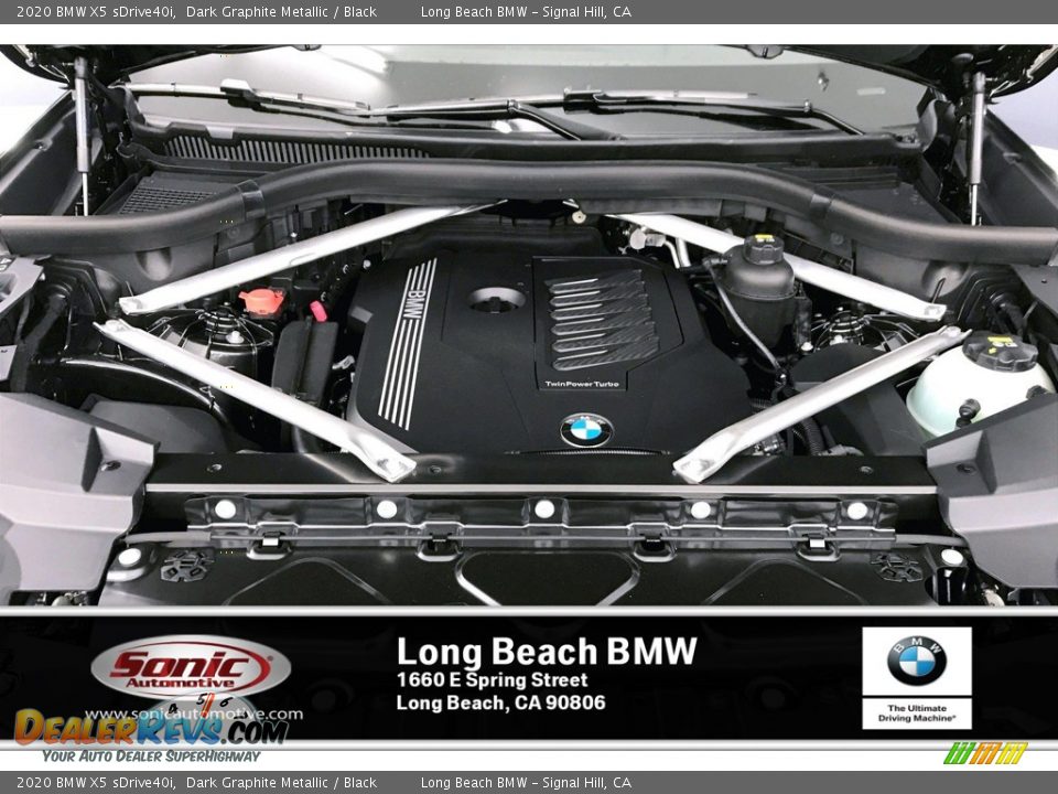 2020 BMW X5 sDrive40i Dark Graphite Metallic / Black Photo #8