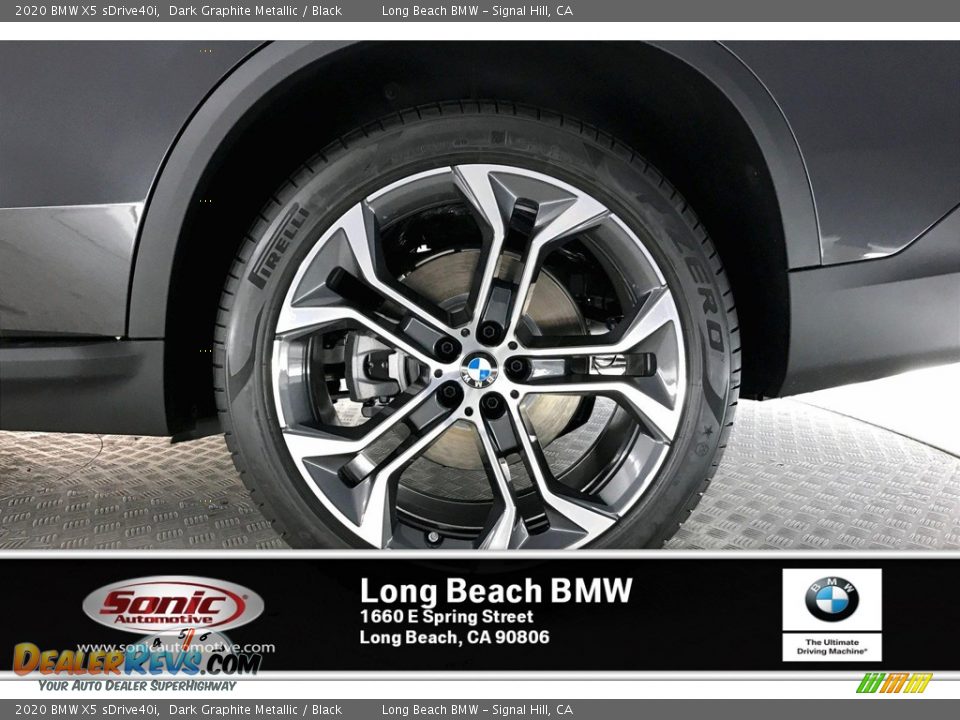 2020 BMW X5 sDrive40i Dark Graphite Metallic / Black Photo #9