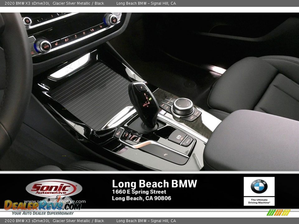 2020 BMW X3 sDrive30i Glacier Silver Metallic / Black Photo #6