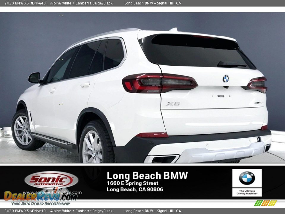 2020 BMW X5 sDrive40i Alpine White / Canberra Beige/Black Photo #2