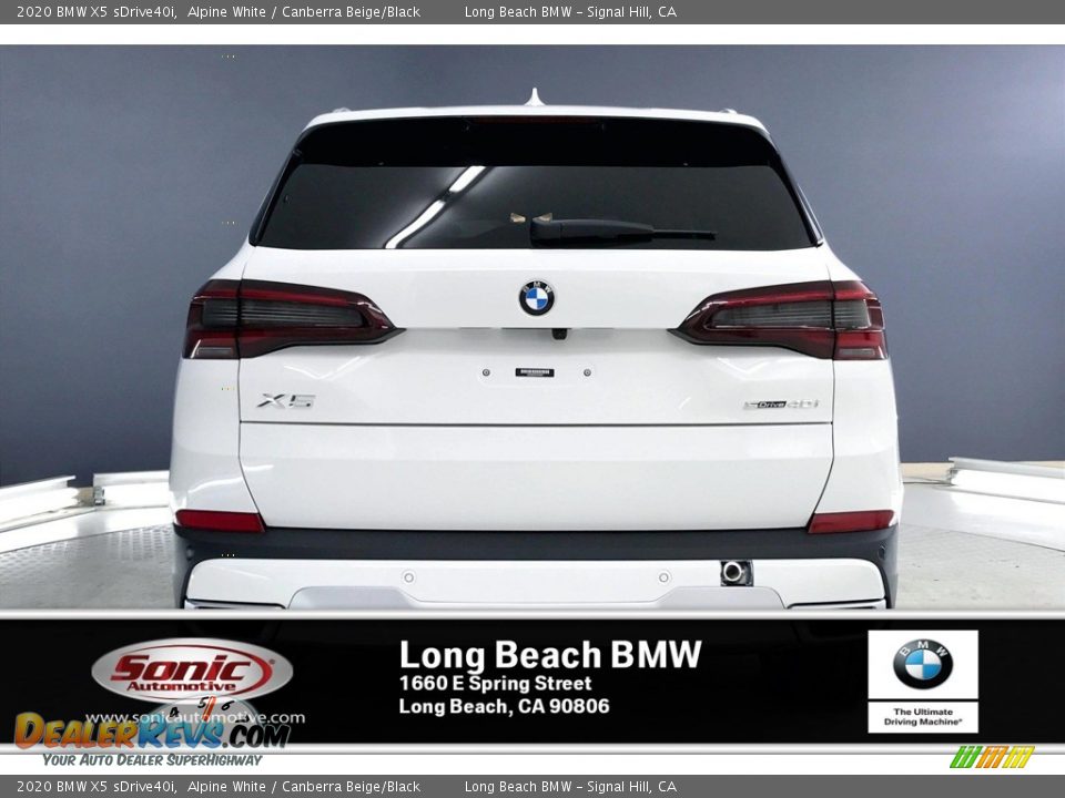 2020 BMW X5 sDrive40i Alpine White / Canberra Beige/Black Photo #3
