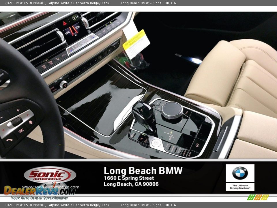 2020 BMW X5 sDrive40i Alpine White / Canberra Beige/Black Photo #6