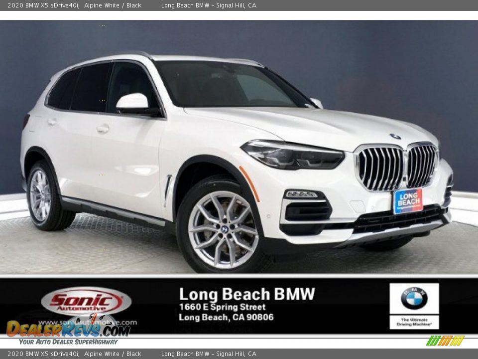 2020 BMW X5 sDrive40i Alpine White / Black Photo #1