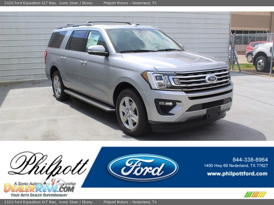 2020 Ford Expedition XLT Max Iconic Silver / Ebony Photo #1
