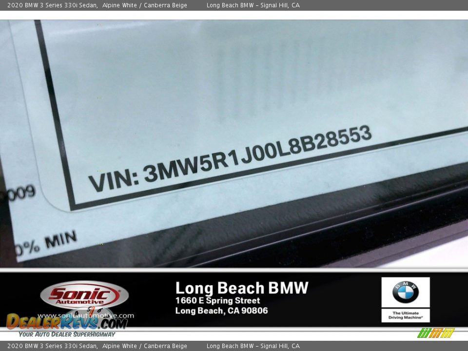 2020 BMW 3 Series 330i Sedan Alpine White / Canberra Beige Photo #11