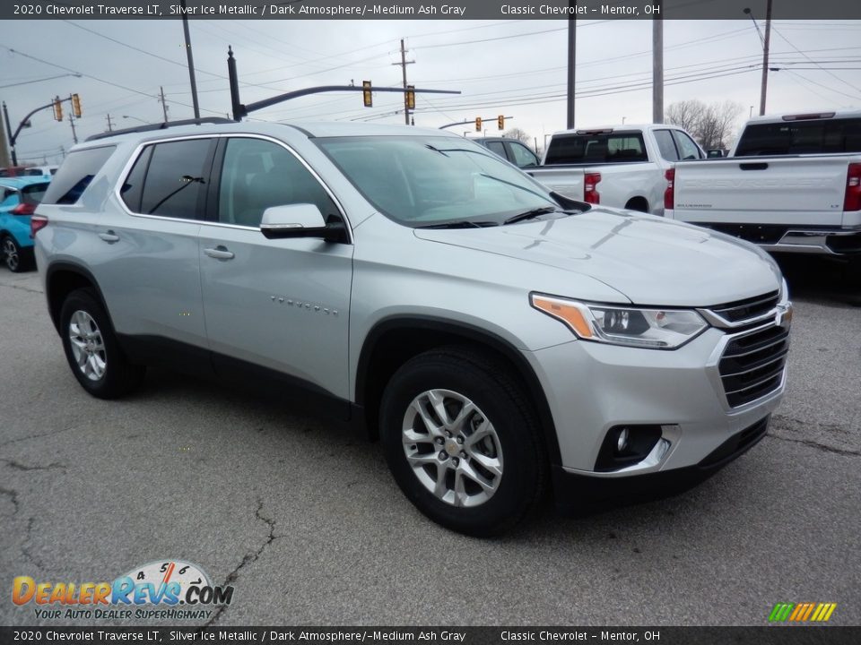 2020 Chevrolet Traverse LT Silver Ice Metallic / Dark Atmosphere/­Medium Ash Gray Photo #3