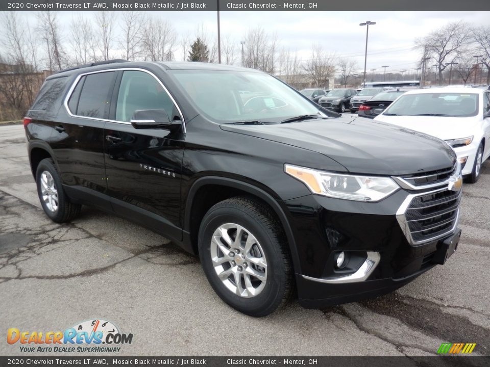 2020 Chevrolet Traverse LT AWD Mosaic Black Metallic / Jet Black Photo #3