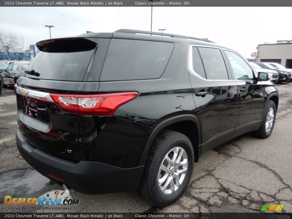2020 Chevrolet Traverse LT AWD Mosaic Black Metallic / Jet Black Photo #4