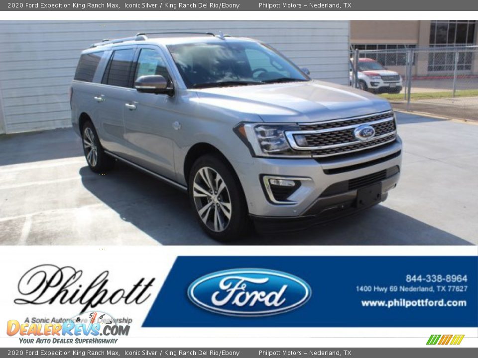 2020 Ford Expedition King Ranch Max Iconic Silver / King Ranch Del Rio/Ebony Photo #1