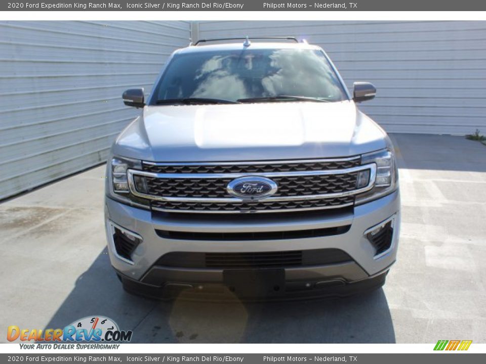 2020 Ford Expedition King Ranch Max Iconic Silver / King Ranch Del Rio/Ebony Photo #3