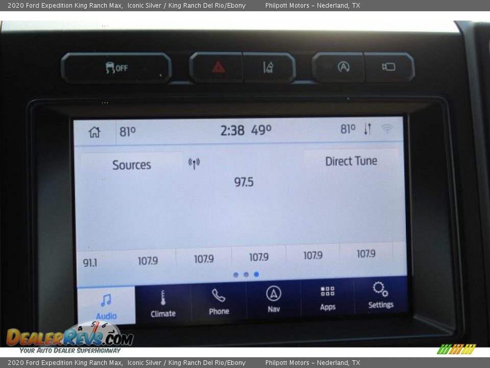 2020 Ford Expedition King Ranch Max Iconic Silver / King Ranch Del Rio/Ebony Photo #15