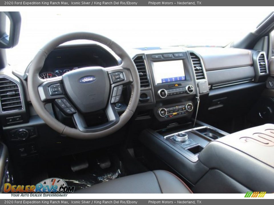 2020 Ford Expedition King Ranch Max Iconic Silver / King Ranch Del Rio/Ebony Photo #23