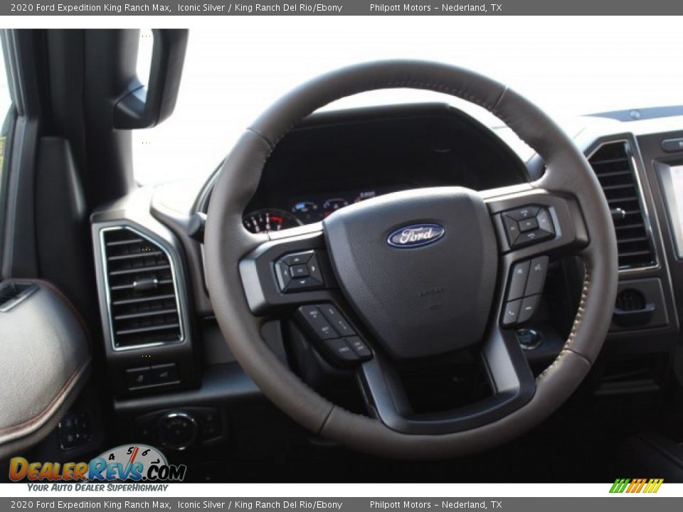 2020 Ford Expedition King Ranch Max Iconic Silver / King Ranch Del Rio/Ebony Photo #24