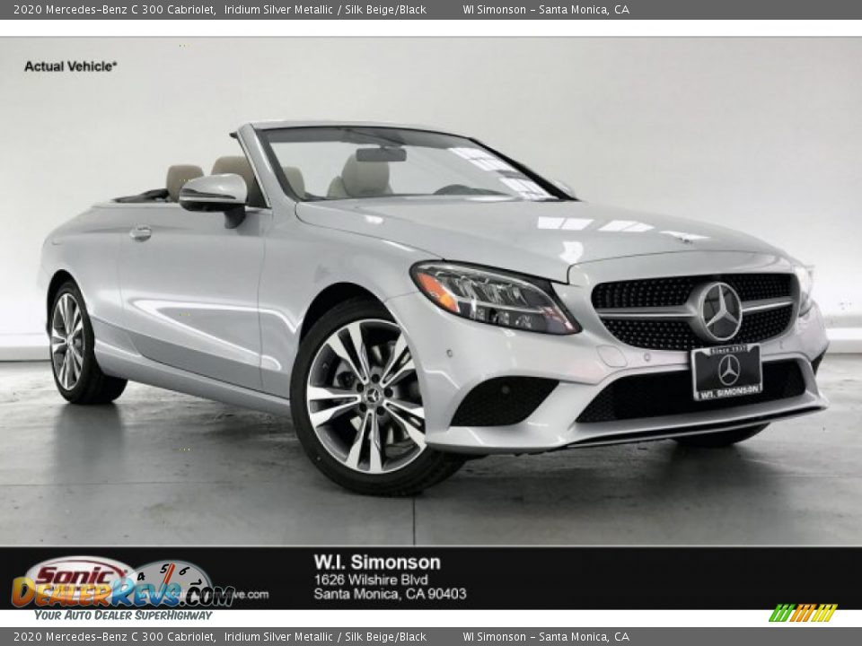 2020 Mercedes-Benz C 300 Cabriolet Iridium Silver Metallic / Silk Beige/Black Photo #1