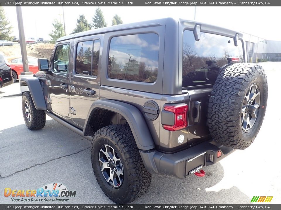 2020 Jeep Wrangler Unlimited Rubicon 4x4 Granite Crystal Metallic / Black Photo #3