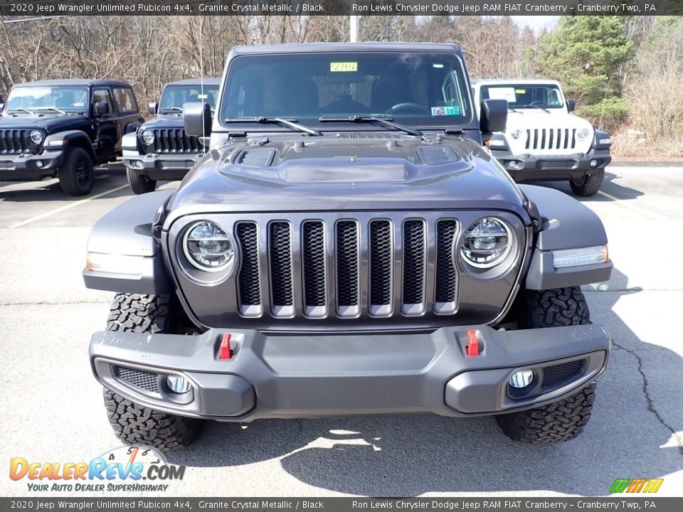 2020 Jeep Wrangler Unlimited Rubicon 4x4 Granite Crystal Metallic / Black Photo #8