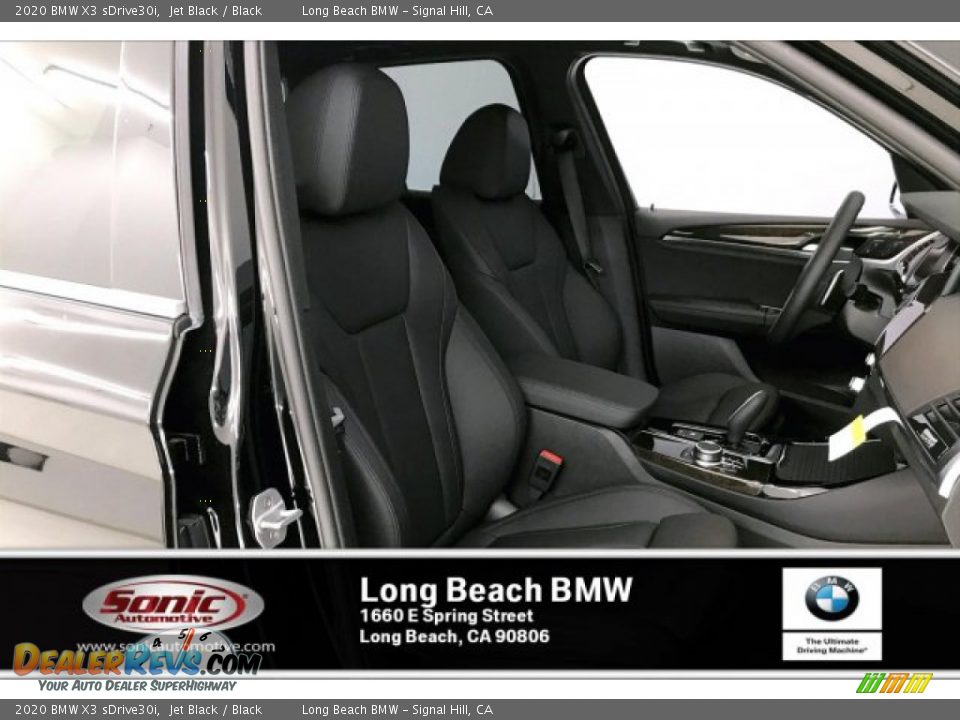 2020 BMW X3 sDrive30i Jet Black / Black Photo #7