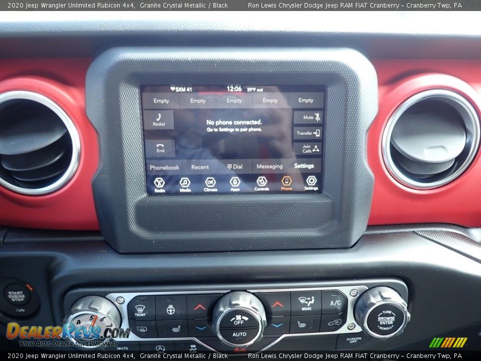 2020 Jeep Wrangler Unlimited Rubicon 4x4 Granite Crystal Metallic / Black Photo #16