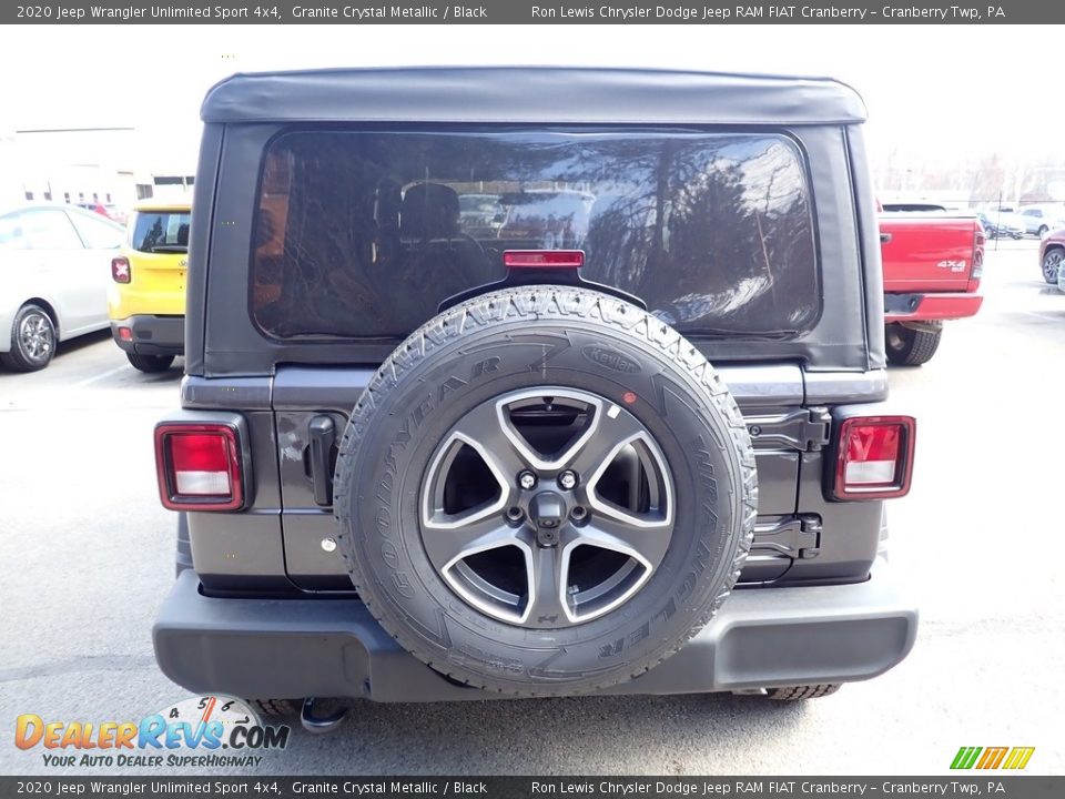 2020 Jeep Wrangler Unlimited Sport 4x4 Granite Crystal Metallic / Black Photo #4