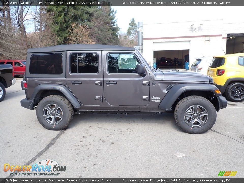 2020 Jeep Wrangler Unlimited Sport 4x4 Granite Crystal Metallic / Black Photo #6